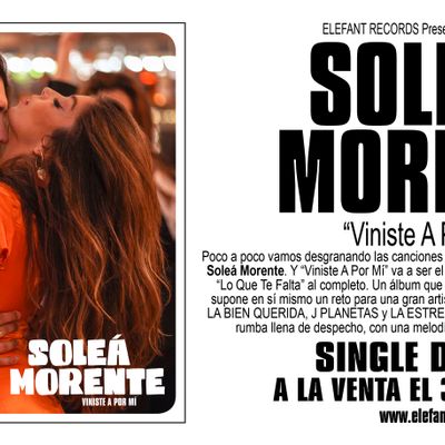 Soleá Morente "Viniste A Por Mi" Single Digital