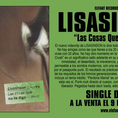 Lisasinson "Las Cosas Que No Te Digo" Digital Single