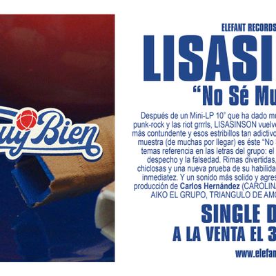 LISASINSON "No Sé Muy Bien" Single Digital 