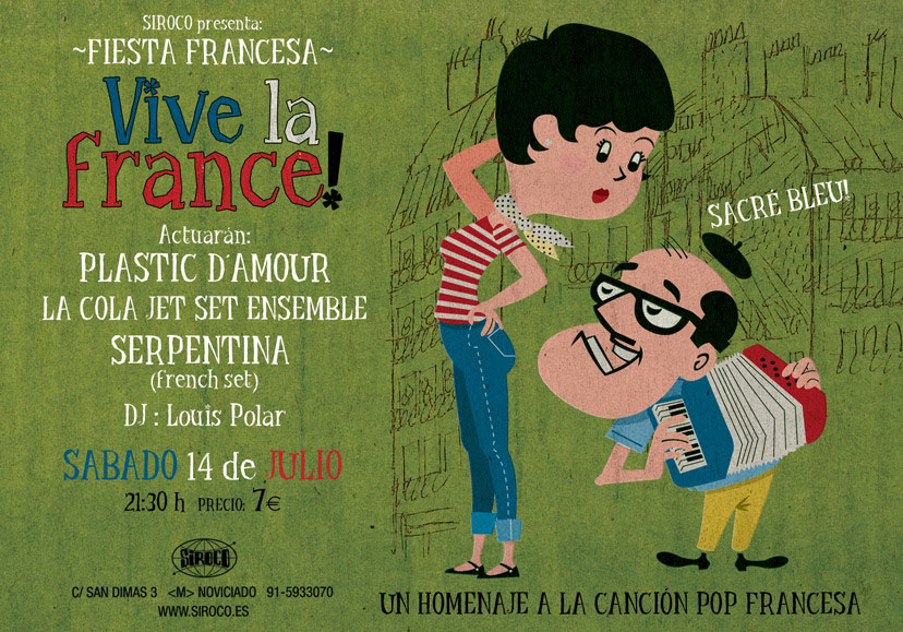 Vive la France poster [Madrid, Sala Siroco]