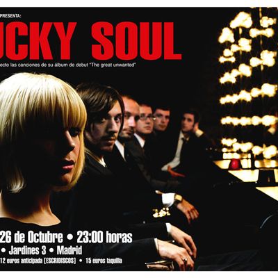 Lucky Soul [Cartel concierto Sala El Sol, Madrid]