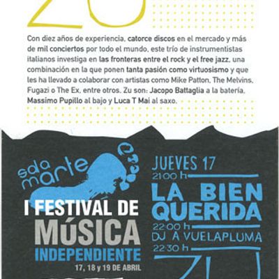 La Bien Querida [Flyer Festival Salamarte 2008, Salamanca]