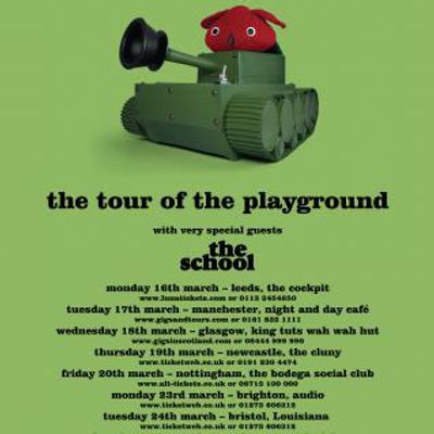 The School [Flyer gira por Inglaterra]