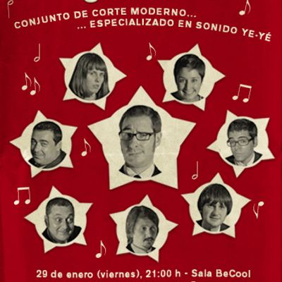 Los Soberanos [Cartel concierto Sala BeCool, Barcelona]