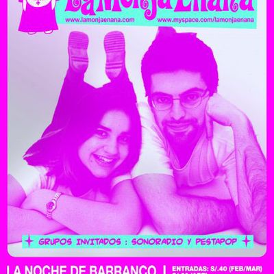 La Monja Enana [Cartel concierto Sala "La noche de barranco", Lima, Per?]