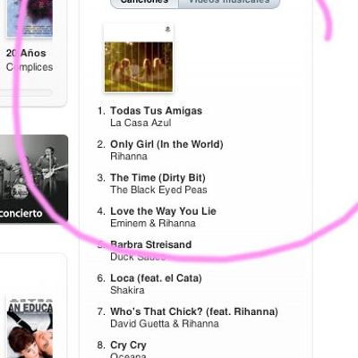 "Todas tus amigas" N?1 iTunes