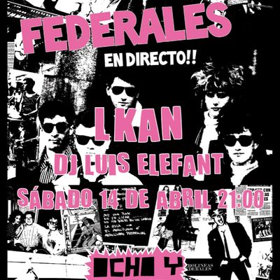 Aerolíneas Federales [Flyer concierto 8 y Medio Club [Sala But], Madrid] 