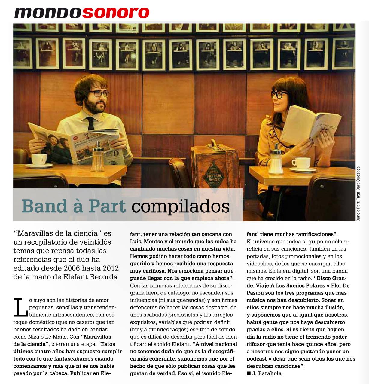 Band À Part "Maravillas De La Ciencia" Entrevista