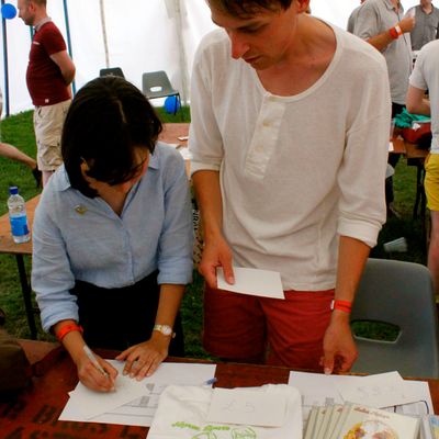 Cristina Quesada + Andreas de Alpaca Sports "Indietracks 2014"