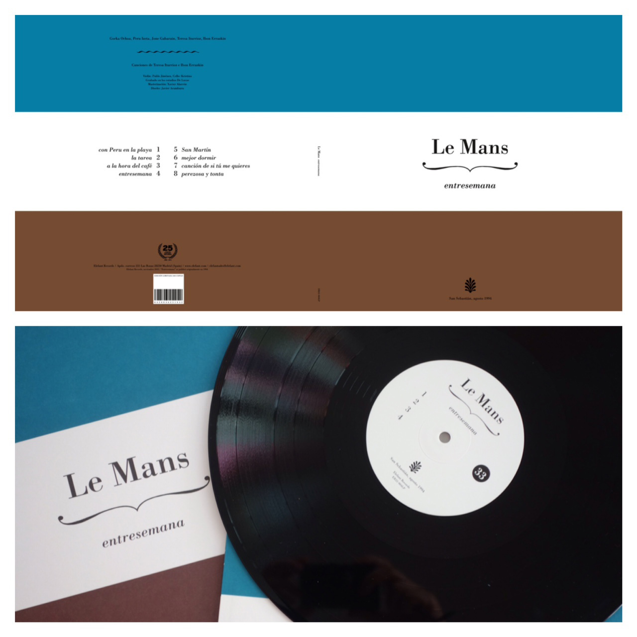 Le Mans "Entresemana" LP  "25th Anniversary Collection Elefant"