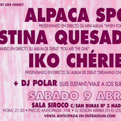 Alpaca Sports + Iko Chérie + Cristina Quesada