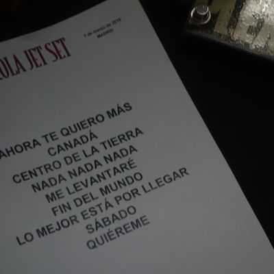 Cola Jet Set "Grabación Conciertos Radio 3" Setlist