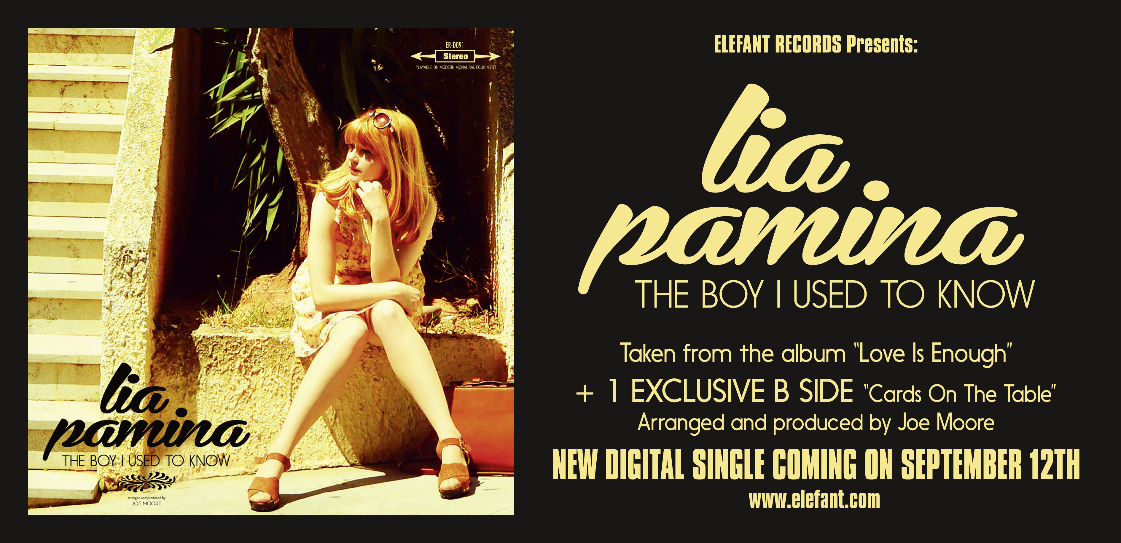 Lia Pamina "The Boy I Used To Know" Digital Single