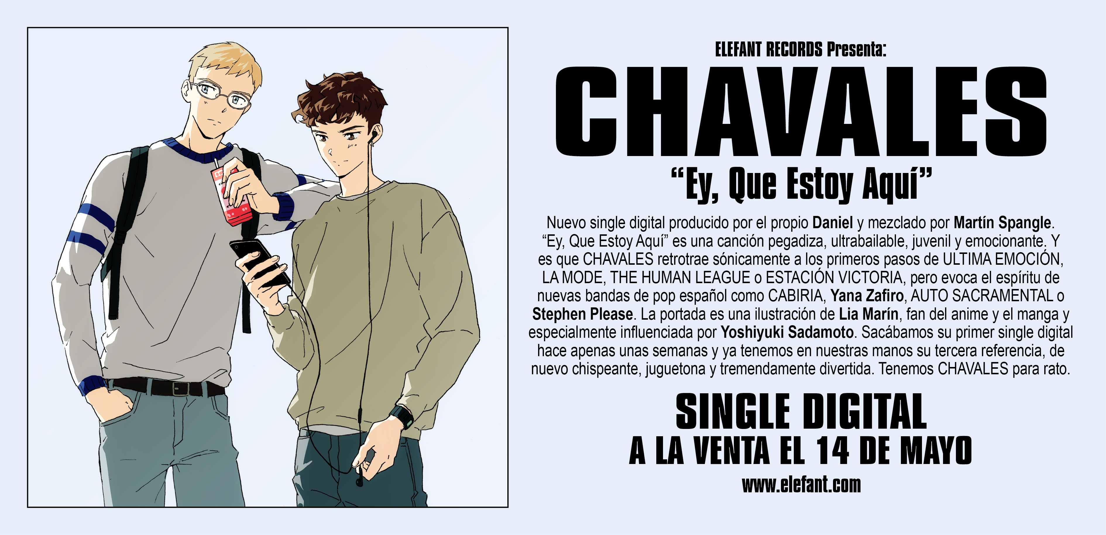 Chavales "Ey, Que Estoy Aquí" Digital Single