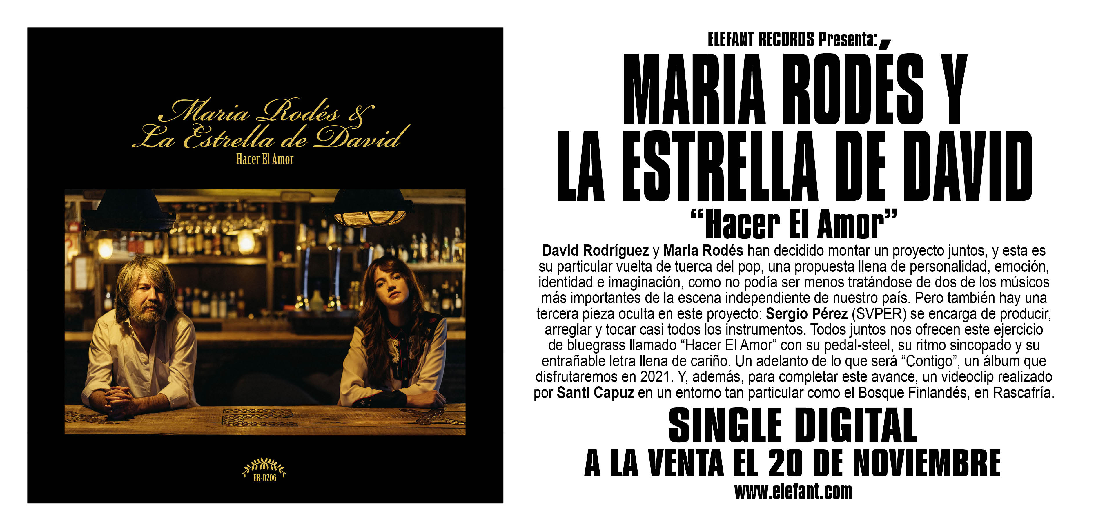 Maria Rodés Y La Estrella De David "Hacer El Amor" Single Digital
