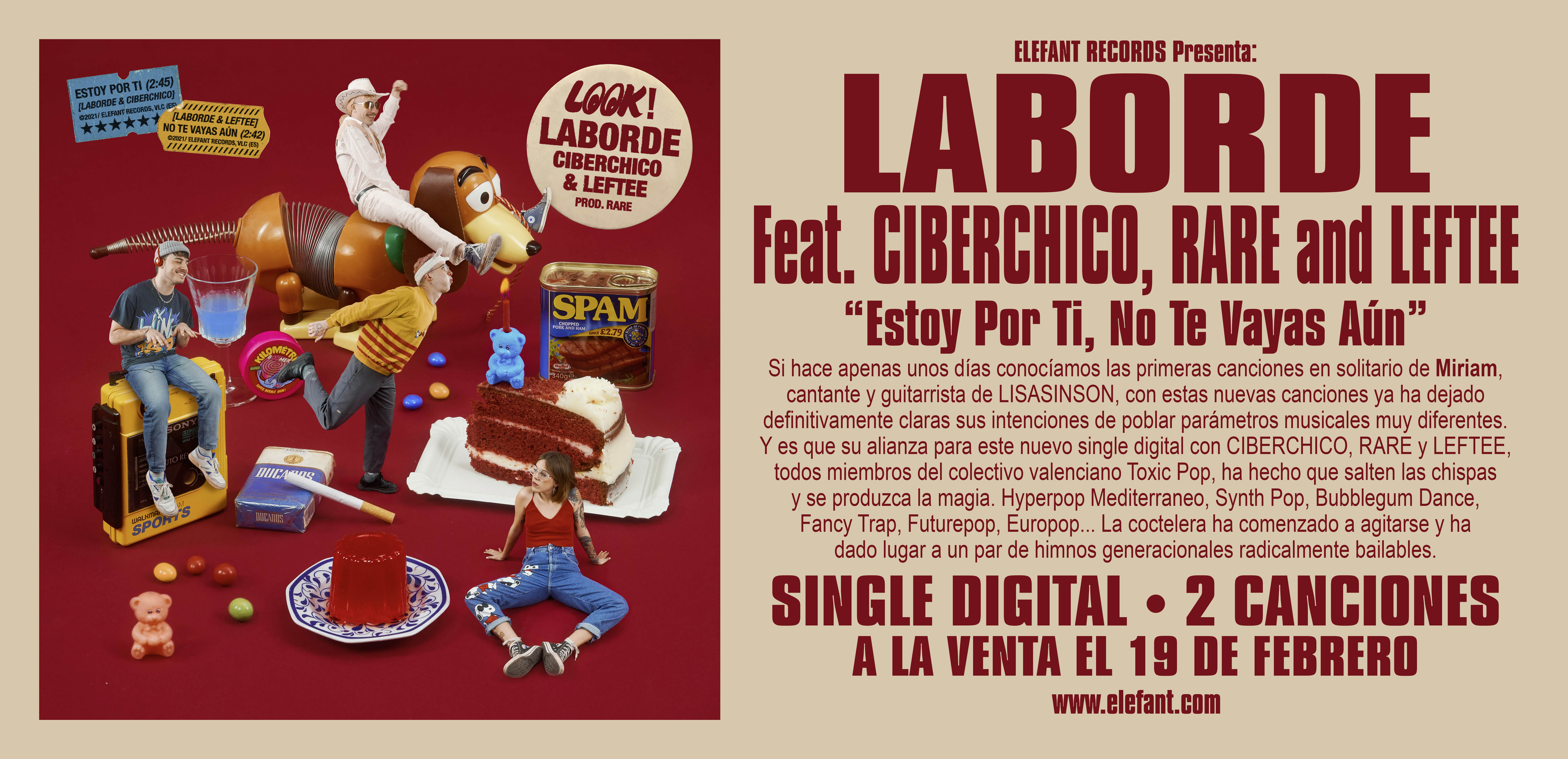 Laborde "Estoy Por Ti, No Te Vayas Aún" Digital Single