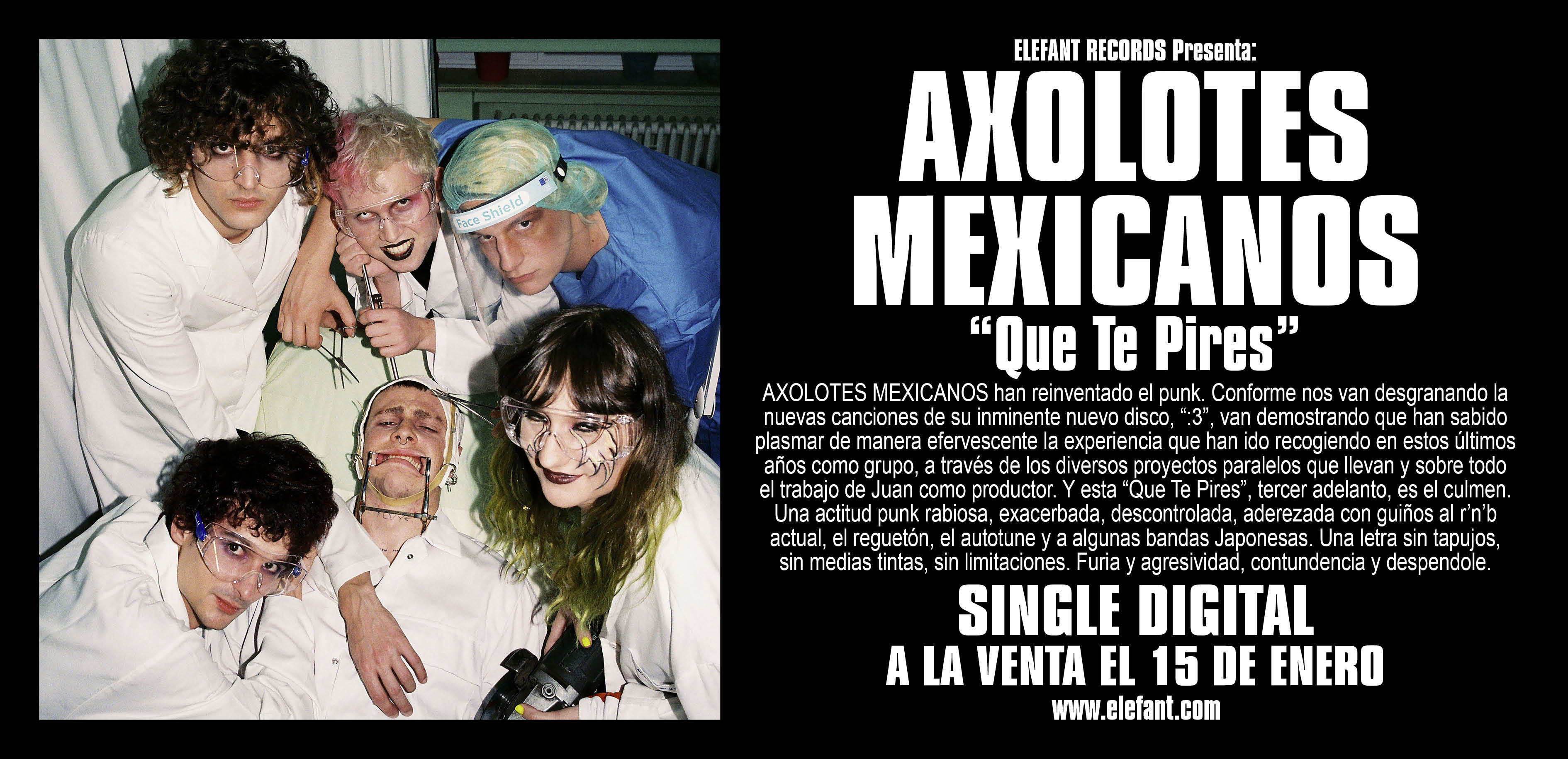 Axolotes Mexicanos "Que Te Pires" Single Digital