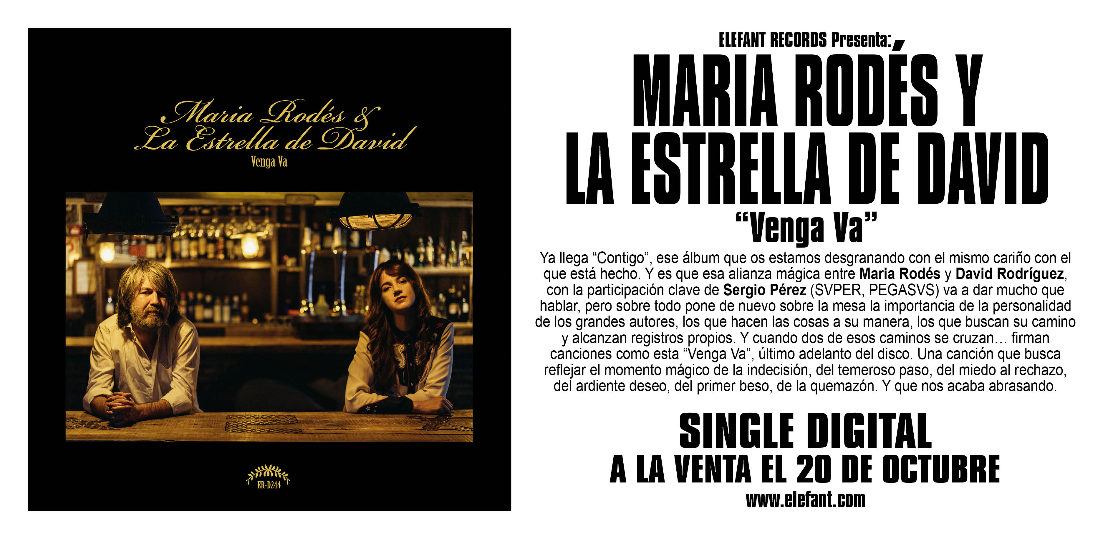 MARIA RODÉS Y LA ESTRELLA DE DAVID "Venga Va" Single Digital