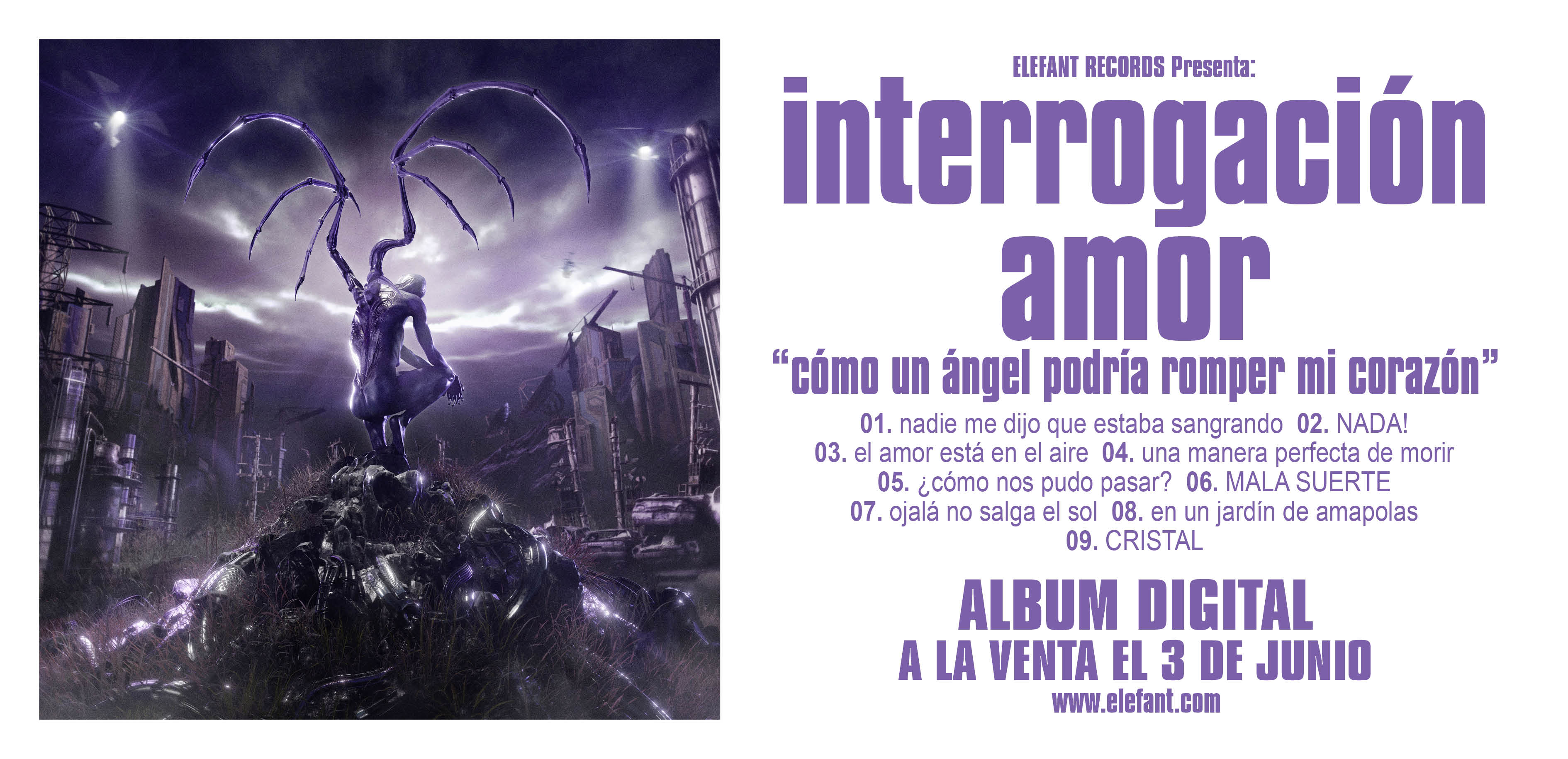 INTERROGACION AMOR "cómo un ángel podría romper mi corazón" Digital/LP 