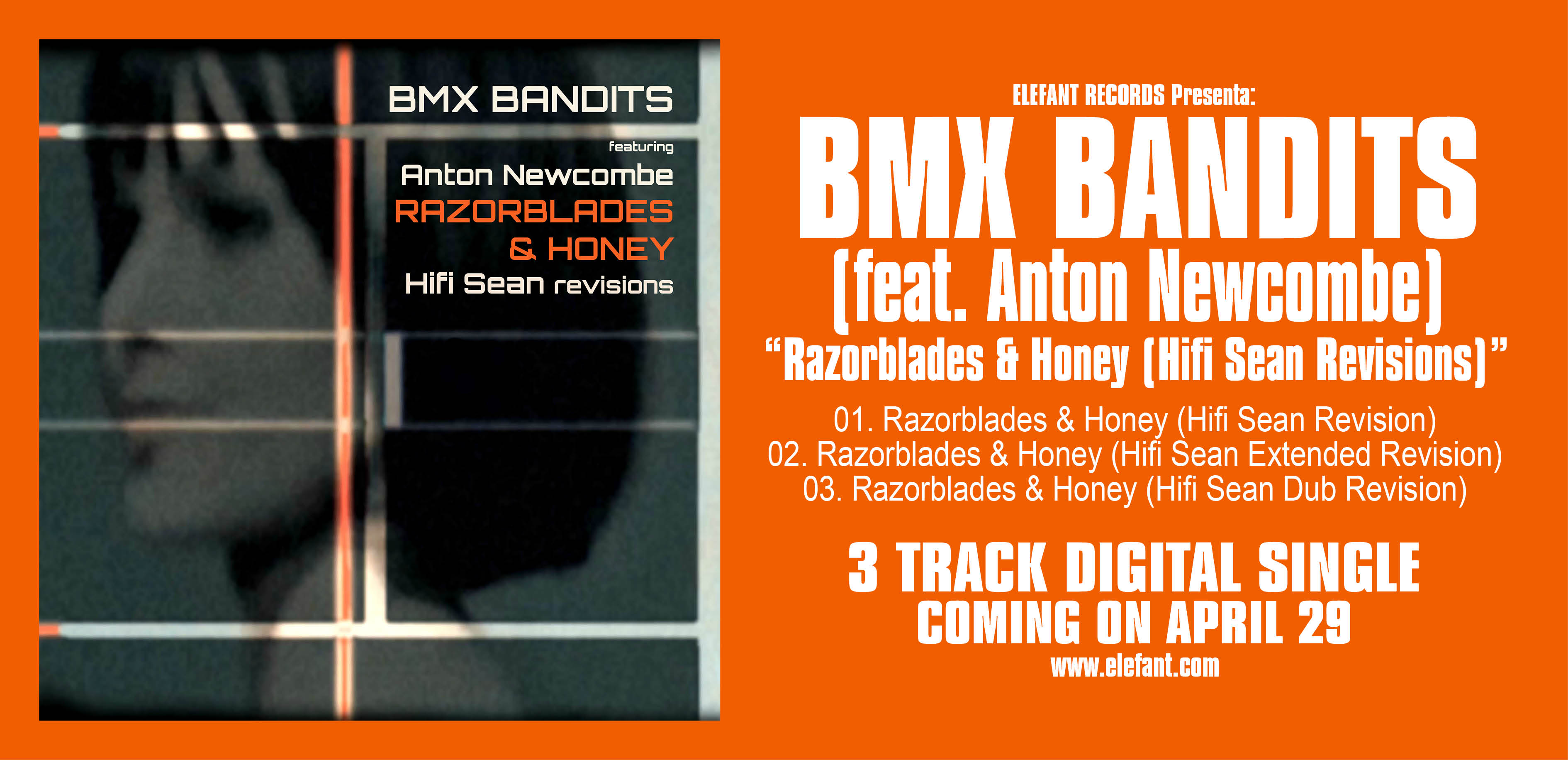 BMX BANDITS (feat. Anton Newcombe) "Razorblades & Honey (Hifi Sean Revisions)" Single Digital