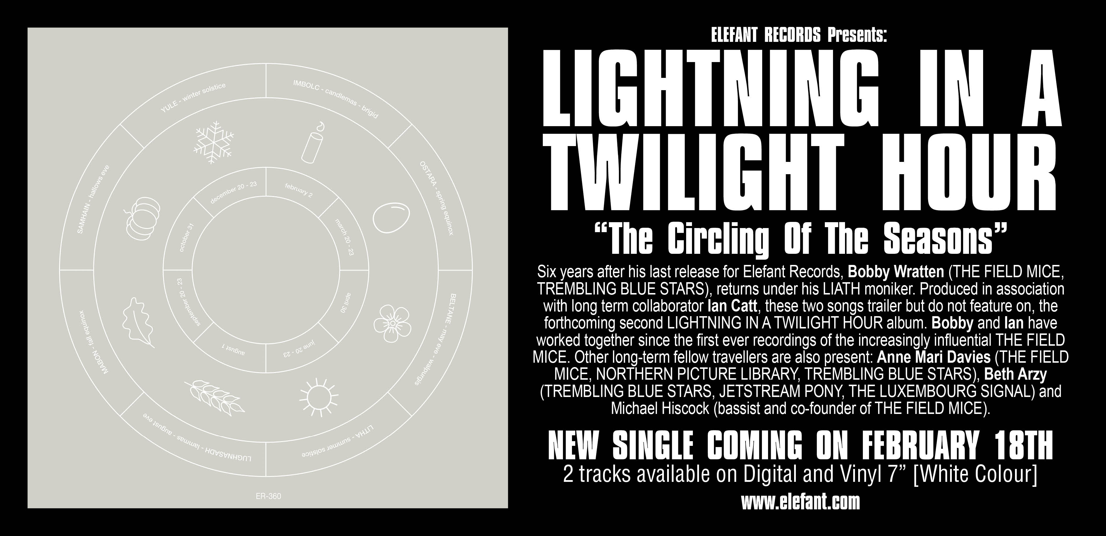 Lightning In A Twilight Hour "The Circling Of The Seasons" 7" Single