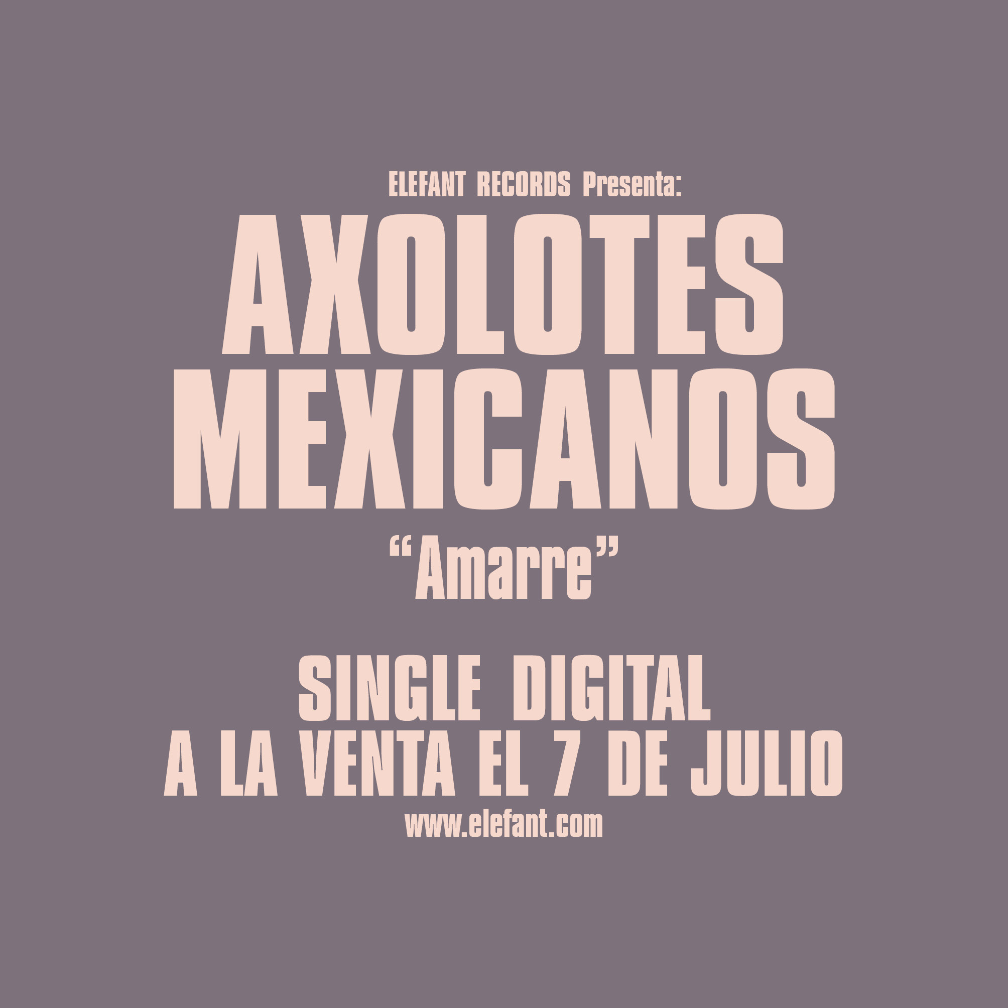 AXOLOTES MEXICANOS "Amarre" Single Digital 