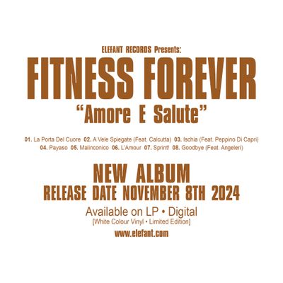 FITNESS FOREVER "Amore E Salute" LP