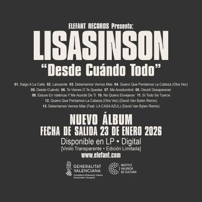 LISASINSON "Desde Cuándo Todo" LP