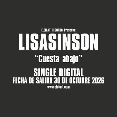 LISASINSON "Cuesta abajo" Single Digital