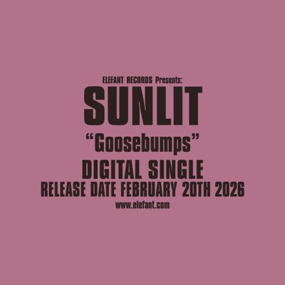 SUNLIT "Goosebumps" Single Digital